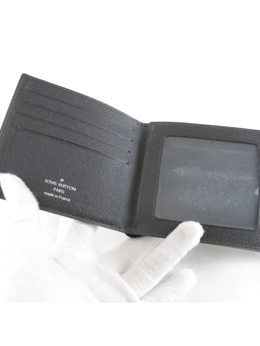 Louis Vuitton Price Portefeuille Americano NM Box Bifold Wallet Taiga Black